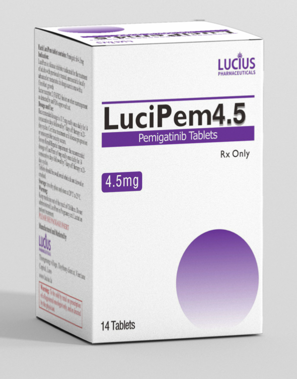 卢修斯lucius培米替尼（lucipem)Pemigatinib适应症和用法用量