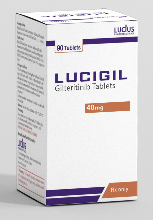 吉瑞替尼Gilteritinib2025年价格是多少？老挝卢修斯版
